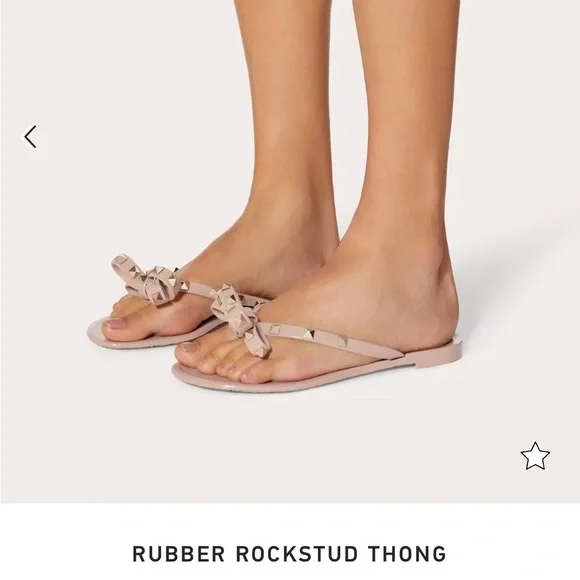 VALENTINO RUBBER ROCKSTUD THONG - Picture 8 of 8